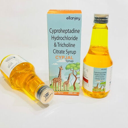Cyproheptadine Hydrochloride + tricholineccitrate 200ml Syrup
