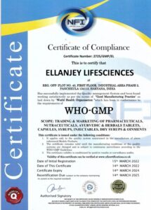 WHO-GMP Certification WHO-GMP Certification